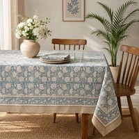 Nouvelles arrivées : nappes en coton brodées sur mesure en gros pour réceptions de mariage et fêtes