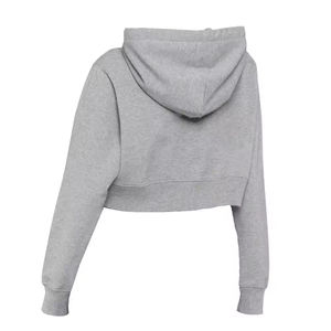 Sudadera con capucha para mujer con logo personalizado, estilo streetwear, para gimnasio, casual, con lavado ácido y corte crop - Product Image 2