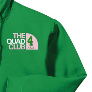 Sudadera con Capucha Bordada AKA The Three Club 3, Sudadera con Capucha de Felpa de Algodón Premium Verde AKA, Unisex - Product Image 4