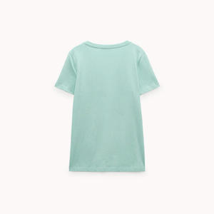 เสื้อยืดแฟชั่นสตรีทแวร์แขนสั้นทันสมัยใส่สบายทรงหลวมสไตล์ลำลองประจำวันปี 2026 OEM ทรงปกติ - Product Image 6