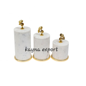 Tarro de vidrio elegante de diseño personalizado, tapa de Metal chapada en oro, cubierta de almacenamiento de cocina para galletas, condimentos, forma cilíndrica - Product Image 6