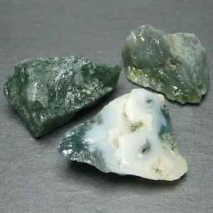 Agate mousse naturelle brute |   Fournisseur en gros d'agates mousse brutes et de pierres précieuses en cristal d'Inde - Product Image 1