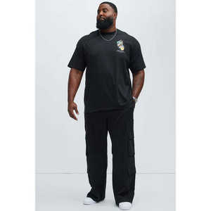 Pantalones de mezclilla multibolsillo estilo cargo retro para mujer Aspecto lavado informal con pierna ancha y corte tridimensional - Product Image 3