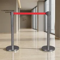 Barrière de gestion de file d'attente en acier inoxydable avec ceinture rétractable pour hôtels, banques, aéroports et événements