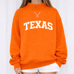 Oversized Autumn/Winter Women's Mockneck <b>Long</b> <b>Sweatshirt</b> Casual Fleece Loose Everyday Fashion with Front Logo - Product Image 4