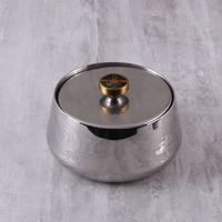 Ensemble de condiments en bois avec couvercles, style traditionnel, vaisselle, ensemble de 5 plats de service