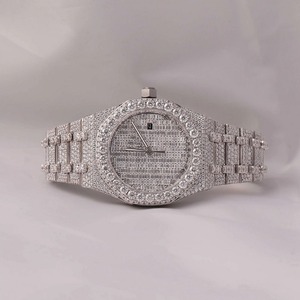 Reloj de diamantes de alta gama para uso profesional, relojes de cuarzo con diamantes completos de proveedor indio. - Product Image 6