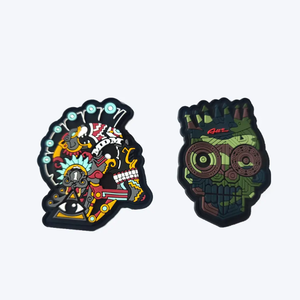 แผ่นยาง 3 มิติ ลายหน้ากากปีศาจสีแดง แบบนูน ติดเสื้อผ้าเพื่อการตกแต่ง - Product Image 6