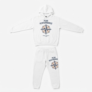 Vêtements de sport décontractés personnalisés en gros avec logo, sweat-shirt et pantalon de survêtement unisexe, ensemble deux pièces - Product Image 3