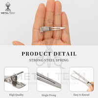 Pinces de sectionnement professionnelles en acier haute tension pour salon de coiffure, barrettes de séparation type bec de canard, réutilisables et résistantes à la rouille, vente en gros