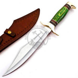 Cuchillo Bowie de Hoja Fija de Acero J2, Edición de Nueva Marca, Hecho a Mano, para Caza, con Mango de Madera, el Mejor Cuchillo de Supervivencia Afilado como una Navaja - Product Image 6