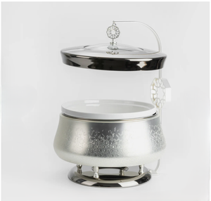 Hot Selling Elegant Chafing Dish with Lid Metal Food Warmer <b>Buffet</b> <b>Server</b> Arabic Style Dining Serveware for wedding - Product Image 5