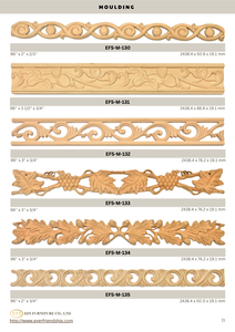 งานไม้ตกแต่งภายในคุณภาพสูงสำหรับผนัง เพดาน บัวเชิงผนัง คิ้วบัว และวัสดุก่อสร้างสำหรับบ้านพักอาศัยและวิลล่า - Product Image 6