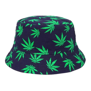 OEM Custom Printed 100% Cotton Bucket Hat | Vibrant <b>Leaf</b> Sublimated Casual Cycling Sun Hat Stack | Sialkot Headwear Factory - Product Image 2