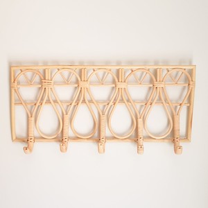 Rattan <b>hooks</b> for hanging robe best choice wall mounted <b>hook</b> clothes <b>display</b> bathroom accessories - Product Image 2