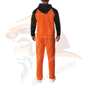 Nouveaux arrivages : ensembles de survêtements pour hommes en coton molletonné, design tendance, deux pièces, très demandés. - Product Image 2