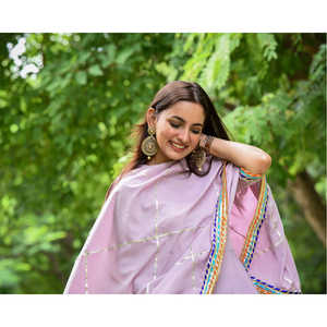 Ensemble de costume en crêpe de chiffon respirant pour femme Bloom Lavender, taille XS - Product Image 4