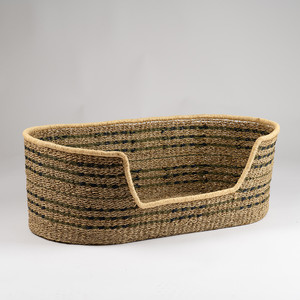 Cama Portátil para Mascotas Artex Hai Nam, Tejida a Mano, Ecológica, de Pasto Marino Suave, para Perros/Gatos/Conejos, con Cojín Extraíble y Lavable, para Todas las Estaciones - Product Image 1