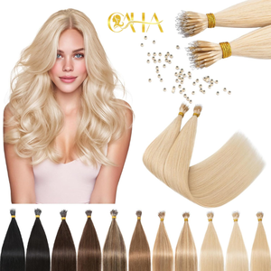 Vietnamese Remy Human Hair I Tip Extensions Colored 100g Nano <b>Ring</b> Attachment Double Drawn Thick Ends Perm Ready - Product Image 5