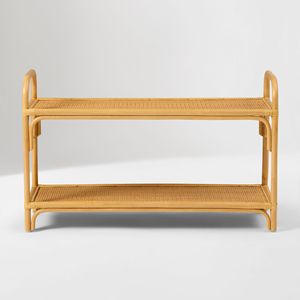 Premium Handmade Rattan Shelf for Kids Room Decor Natural Design Wall Shelf Made in Vietnam With shelf tall shape - Product Image 6