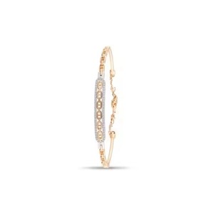Women's 18K Gold Plated Tennis Classic <b>Bracelet</b> Round Moissanite Diamond <b>Bangle</b> Style Simple <b>Bracelet</b> Everyday Wear <b>Bracelet</b> - Product Image 2
