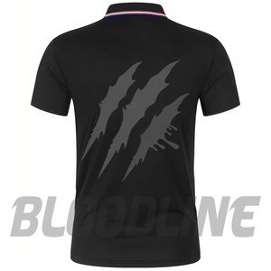 Camiseta de Manga Corta de Algodón para Hombre Bloodline, Color Azul Oscuro, Tejido Transpirable, Logotipo Frontal Estampado, Corte Regular - Product Image 5
