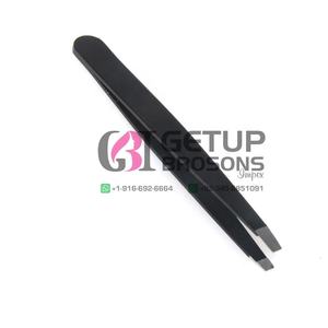 Pinzas para Extensión de Cejas Multifuncionales de Alta Calidad GETUP BROSONS IMPEX con Recubrimiento de Polvo Negro y Punta Puntiaguda, Venta al Por Mayor - Product Image 3