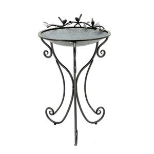 Bain d'oiseaux de jardin haut de gamme en métal et fer forgé, décoration extérieure, taille, forme et couleur personnalisables - Product Image 2