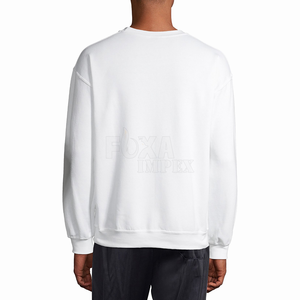 Sweat à col rond hiver automne hommes échantillon gratuit à manches longues polaire doublé pull élégant confortable porter chaud vente parfaite - Product Image 5