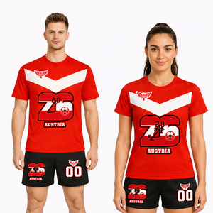 Maillot de Foot Autriche 2026 en Gros – Tenue de Football Personnalisée pour Hommes, Ensemble d'Entraînement Respirant, Version Joueur - Product Image 1