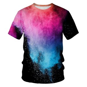 Camiseta de algodón de manga corta con cuello redondo y estampado de espada de dragón para hombre, ajuste regular, con logo frontal impreso por sublimación - Product Image 5