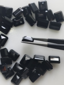 Natural <b>Black</b> Onyx 9x7MM Octagon Cut Best Quality Loose Gemstones for Jewelry Making - Product Image 6