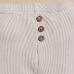 Leggings de elastano de bambú orgánico de primera calidad-Avena - Product Image 3