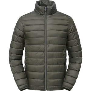 New 2025 Unique Quality Latest Style 100% Nylon Stand Collar Hooded <b>Waterproof</b> Puffer <b>Jacket</b> Unisex Winter <b>Warm</b> <b>Jackets</b> - Product Image 3