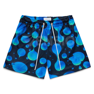 Pantalones Cortos Deportivos Transpirables para Hombre, 100% Poliéster, Cintura Elástica, Estampado Gráfico Personalizado por Sublimación, Los Mejores Pantalones Cortos Urbanos - Product Image 1