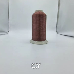 Hilo de Bordado Metálico de Nylon Zari SHREE VIDHATA 110D, Hilo CY para Tejido Industrial de Alta Resistencia a la Tracción, Optimizado con Torsión Z - Product Image 1