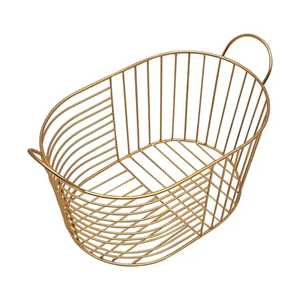 Black Perforated Metal Desktop Organizer Bin Round Iron <b>Mesh</b> <b>Storage</b> <b>Basket</b> for Stationery Office Supplies Bathroom Sundries - Product Image 2