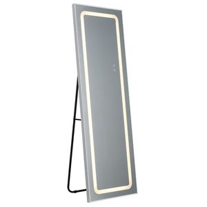 Miroir LED FCH rectangulaire à angle droit 65*22 pouces en alliage d'aluminium, avec support et suspension, éclairage trois tons, luminosité réglable, mémoire intégrée - Product Image 6