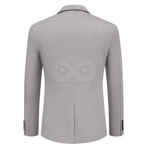 Veste de costume moderne pour homme, blazer de style affaires à simple boutonnage, coupe ajustée de qualité supérieure, en vente - Product Image 2