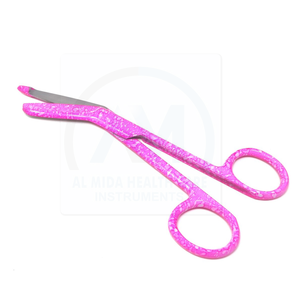 Ciseaux chirurgicaux ophtalmiques professionnels AL MIDA à pointe fine, en acier inoxydable recouvert, instrument médical pour microchirurgie oculaire - Product Image 1