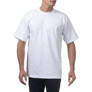 T-shirt en coton bleu pour homme de haute qualité, coupe classique, tee-shirt uni, OEM ODM, vêtements en gros, taille oversize - Product Image 6