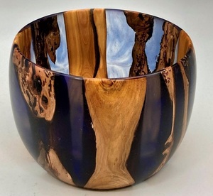 Tazón Hecho a Mano de Resina Epoxi y Madera de Acacia con Diseño de Madera Natural para Decoración de Mesa de Comedor de Boda de Lujo, Uso en Interiores del Hogar - Product Image 4