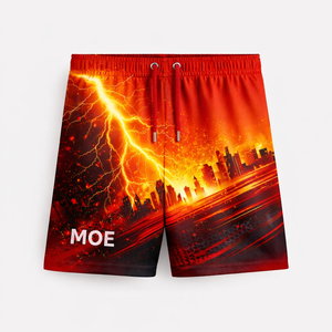 Pantalones Cortos Deportivos para Hombre, con Estampado Gráfico, de Poliéster, con Cordón Ajustable, para Gimnasio y Entrenamiento, Logotipo Personalizado, Suministro al por Mayor - Product Image 2