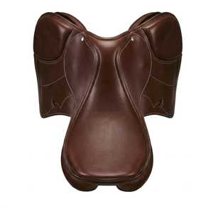 English Dressage Saddle <b>Leather</b> Brown Wood Tree Full Size Equestrian Riding Equipment - Product Image 5