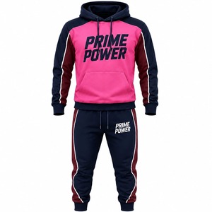New Collection Men's Sportswear Tracksuit Set Hooded Sweatshirt Jogger <b>Trousers</b> Two Piece Athletic Gym Fitness Casual Outfit - Product Image 1