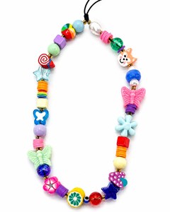 Porte-clés tendance en acrylique fait main, imperméables et colorés, avec motifs papillon, fleur et étoile, pour femmes, vente en gros - Product Image 1