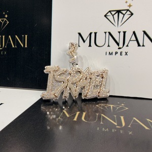 จี้ห้อยคอทรงกลมชุบทองคำขาวโรสโกลด์หรูหรา เงินแท้ S925 สไตล์ฮิปฮอป พร้อมจี้ห้อยตัวอักษรแบบกำหนดเอง ได้รับการรับรอง IGI เพชรโมอิสซาไนต์คุณภาพ VVS - Product Image 5