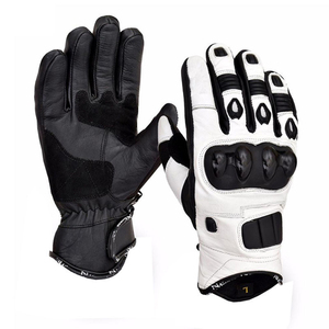Gants de moto en cuir pour le cyclisme en plein air, la conduite de moto, la protection des motards, le motocross, unisexe, course, sport - Product Image 3