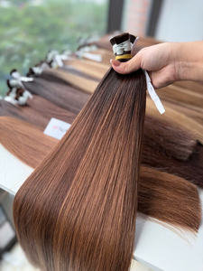 Prix de gros 100g Lots de cheveux humains vietnamiens en vrac Fournisseur direct d'usine du Vietnam Cheveux naturels doux et lisses 60cm - Product Image 6