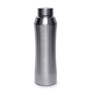 Classic Polished Stainless Steel Water Bottle with Precision Screw Cap Leakproof Reusable Metal Sports <b>Flask</b> for Daily Use - Product Image 3